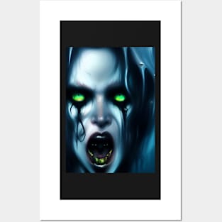 VERY SCARY HALLOWEEN VAMPIRESS Posters and Art